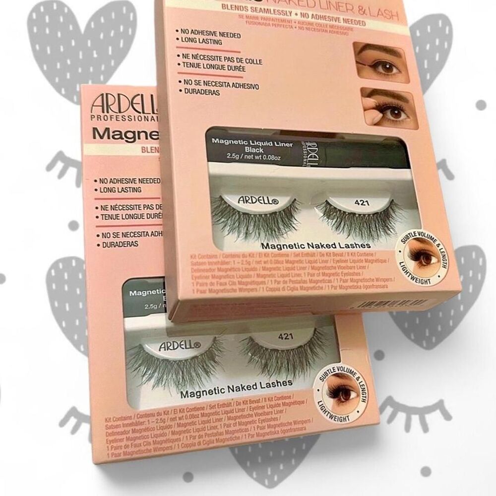 TWO (2) Ardell Magnetic Naked Lashes with Magnetic Liner